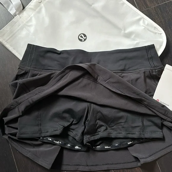 Lululemon PACE RIVAL MR SKIRT *REGULAR LENGTH IN BLACK SZ 8 NWT - Picture 5 of 8